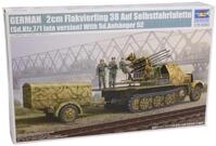 Trumpeter 01524 Modellbausatz German 2cm Flakvierling 38 auf Selbstfahrlafette