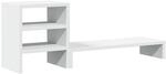 vidaXL Monitorst&auml;nder, Schreibtischaufsatz mit Schreibtisch-Organizer, Unterbau