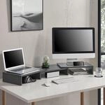 [en.casa] Monitorst&auml;nder Vilppula Monitorerh&ouml;hung 79x27x10,5cm...