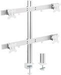 InLine&reg; Aluminium Monitor-Tischhalterung f&uuml;r 4 Monitore bis 32", 8kg