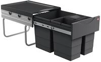 Hailo Abfallsammler 3642531 | Raumspar-Tandem 18 + 2x 8.5 L | ab 40cm Schrank...