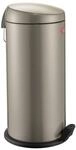WESCO klassischer Tretabfallsammler CAPBOY MAXI in der Farbe neusilber,