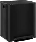 HOMCOM M&uuml;lleimer K&uuml;che 2x25L Treteimer mit Softclose-Deckel Pedal