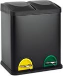 SVITA TC2X15 K&uuml;chen-Eimer 30 Liter 2x15L doppelter Abfalleimer 2er-M&uuml;lleimer