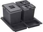 SOTECH Abfallsammler Draw 15+6+6L Abfalleimer mit Deckel Abfallsystem f&uuml;r...