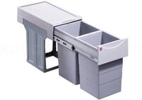 Hailo Abfallsammler Swing Tandem | 2x 15 Liter fassendes Abfallvolumen 