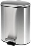 bremermann Treteimer BARBENA - 6 Liter // Edelstahl Anti-Fingerabdruck...