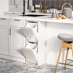 [en.casa] M&uuml;lltrennsystem Sollentuna M&uuml;lleimer 2 F&auml;cher K&uuml;che 2 x 14 L