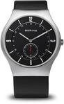 Bering Herren Quarz Uhr | Armbanduhr 40 mm Edelstahlgeh&auml;use und Zifferblatt 