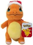 Pok&eacute;mon PKW3103-20 cm Winter Pl&uuml;sch - Glumanda mit Weihnachtsm&uuml;tze,...