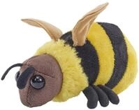 Wild Republic Pocketkins Eco Biene, Pl&uuml;schtier, 12 cm, Pl&uuml;schspielzeug, Hergestellt