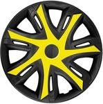 Radzierblende N-Power gelbschwarz 15 Zoll 4er Set, Gelb/schwarz