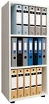 VCM Holzregal stehend | platzsparender Aktenschrank | Ma&szlig;e ca. H. 108 x B. 49 x T.