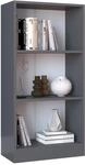 VCM Standregal 56x30x114 cm 3 F&auml;cher Holzwerkstoff B&uuml;cherregal | Ordnung f&uuml;r