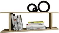 VCM Wandregal 80x20x28 cm 3 F&auml;cher Holzwerkstoff B&uuml;cher Deko B&uuml;ro | Offenes