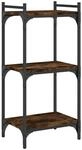 vidaXL B&uuml;cherregal, B&uuml;cherschrank mit 3 B&ouml;den, Regal mit verstellbaren...