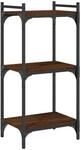 vidaXL B&uuml;cherregal, B&uuml;cherschrank mit 3 B&ouml;den, Regal mit verstellbaren...