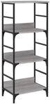 vidaXL B&uuml;cherregal, B&uuml;cherschrank mit 3 F&auml;chern, Regal mit verstellbaren...