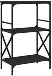 vidaXL B&uuml;cherregal, B&uuml;cherschrank mit 3 B&ouml;den, Regal mit verstellbaren...