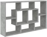 vidaXL Wandregal Betongrau 85x16x52,5 cm Holzwerkstoff