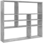 vidaXL Wandregal mit 10 offenen F&auml;chern H&auml;ngeregal Wandboard B&uuml;cherregal CD...