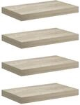vidaXL 4X Wandregal Schwebend H&auml;ngeregal Wandboard B&uuml;cherregal Regalbrett