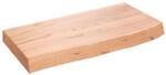 vidaXL Wandregal, Holzregal Regal Handgefertigt mit Baumkante, Wandboard...