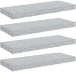 vidaXL 4X Wandregal Schwebend B&uuml;cherregal Wandboard Schweberegal H&auml;ngeregal