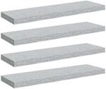 vidaXL 4X Schweberegal Wandregal Schwebend B&uuml;cherregal Wandboard H&auml;ngeregal