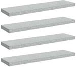 vidaXL 4X Schweberegal Wandregal Schwebend B&uuml;cherregal Wandboard H&auml;ngeregal