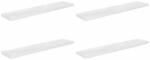 vidaXL 4X Wandregal Schwebend H&auml;ngeregal Wandboard B&uuml;cherregal Regalbrett
