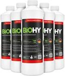 BiOHY Sanit&auml;rreiniger Badreiniger Kalkentferner extra stark (6 x 1 Liter) | Gegen