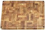 zayiko Teak Stirnholz Schneidebrett 43 &times; 30,5 &times; 3,5 cm | aus massivem...