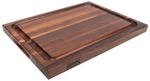 Boos Block Schneidebrett mit Saftrille XXL &ndash; 46 x 31 x 4 cm &ndash; Walnussholz Brett