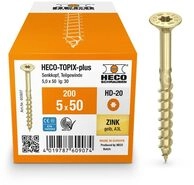 HECO-TOPIX-plus Holzschraube 5 x 50, Senkkopf mit Fr&auml;staschen, HECO-Drive, HD-20,