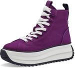 Tamaris Damen Sneaker High Vegan; DARK PINK/pink; 41 EU