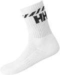 Helly Hansen Unisex Baumwolle Sport Socken 3Pk, Wei&szlig;, 45-47