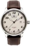 Zeppelin Count Herren Uhr analog Automatik mit Leder Armband 7656-5