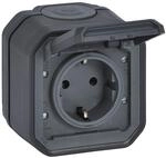 LEGRAND, Plexo New Feuchtraum-Aufputz-Steckdose, Schuko-Standard, inklusive