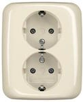 Busch-Jaeger 202 EUJ-212 Schuko Doppelsteckdose, wei&szlig; (2TKA00003895)
