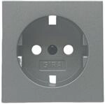 GIRA 492026 Abdeckung f&uuml;r Schuko Steckdose alu
