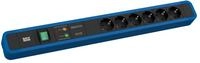 BACHMANN Primo 2 6xCEE7/3 1xGVS 1xSchalter 2m CEE7/7 RAL5010