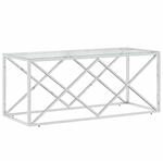 vidaXL Couchtisch, Beistelltisch Glas-Tischplatte, Sofatisch Kaffetisch f&uuml;r