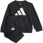 adidas Unisex Baby Big Logo Essentials Jogger Track Suit, Black/White, 3-6 Months