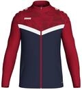JAKO ICONIC Unisex Polyesterjacke Gr. 164 Marine/Chilirot - Atmungsaktive Kinder