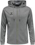 hummel, hmlCORE XK Poly Zip Hood Sweat, Grey Melange, S
