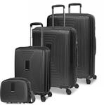 REDOLZ Hartschalen Koffer-Set 4-teilig mit Beauty Case