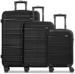 REDOLZ Hartschalen Koffer-Set 3-teilig | Leichte Reise-Trolleys aus hochwertigem,