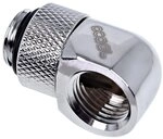 Alphacool Eiszapfen L-Verbinder drehbar G1/4 AG auf G1/4 IG - Chrome