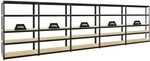 PROREGAL Mega Deal 5er-Set Schwerlastregale Big Elephant 180x120x45cm mit 5...
